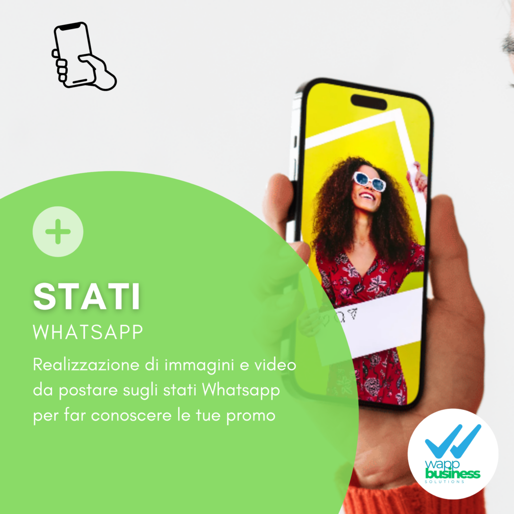 Realizzazione di immagini e video per promozioni e contenuti da postare sugli stati WhatsApp.